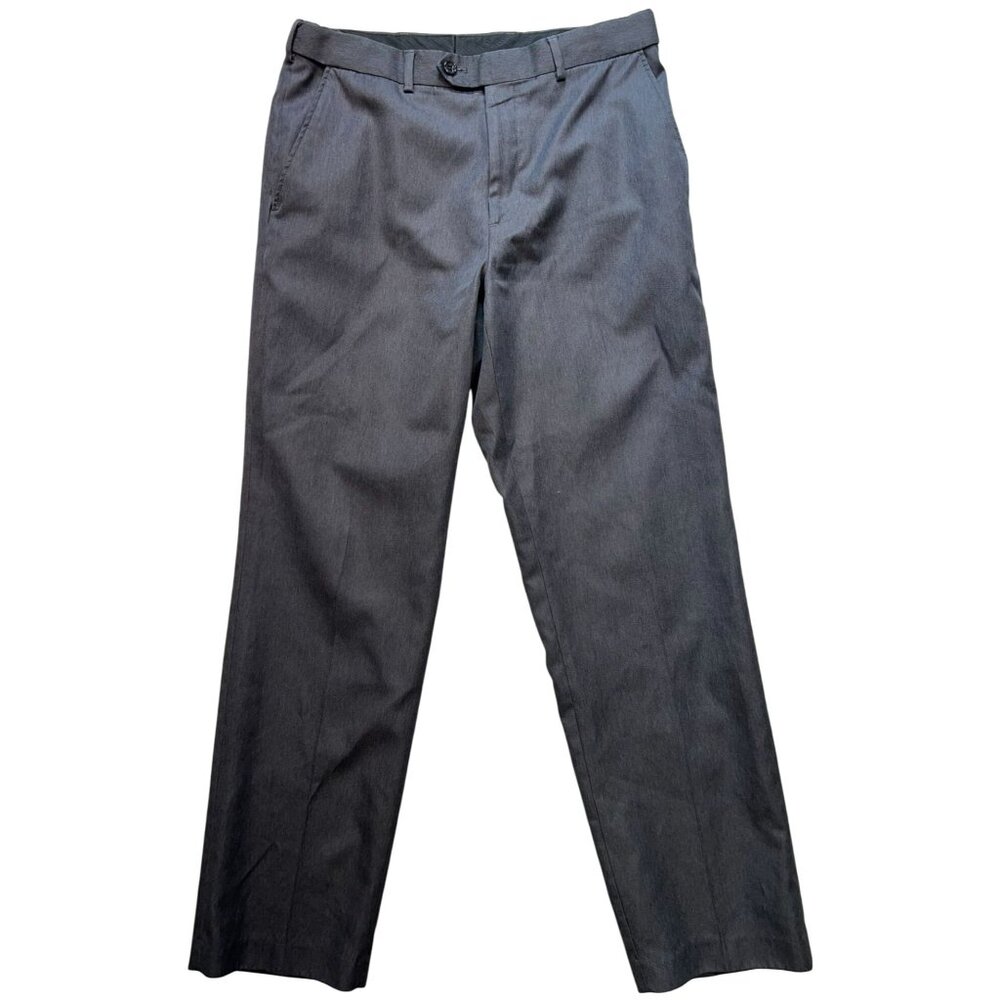 Stafford Men's Classic Fit Dress Pants Flat Front Size 32x32 Gray